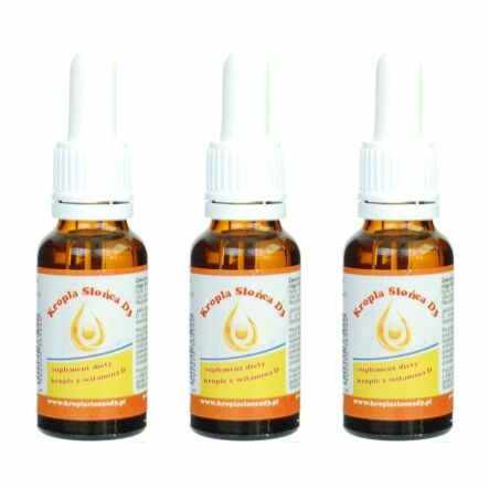3 x Witamina D3 Kropla Słońca 20ml Żółta Proved