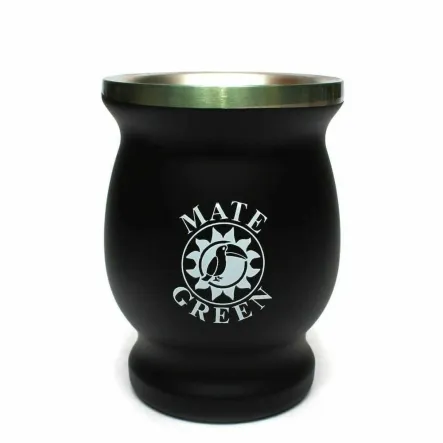 Naczynie ze Stali Nierdzewnej Czarne - TermoMate Double Wall Heat Insulation Black 230 ml