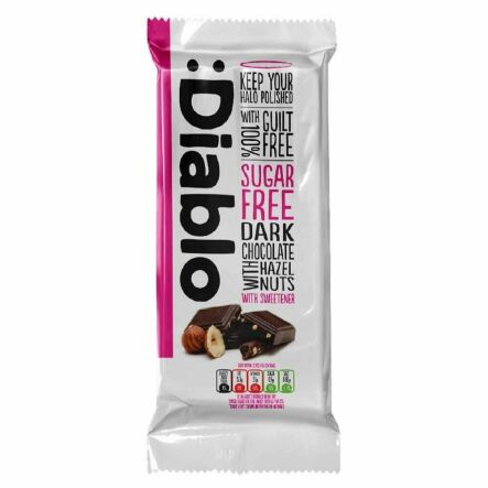 Czekolada Mleczna z Orzechami Laskowymi Bez Dodatku Cukru 75 g - Diab-lo DIABetic-LOw (data: 25.09.2025)