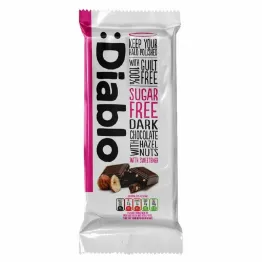 Czekolada Mleczna z Orzechami Laskowymi Bez Dodatku Cukru 75 g - Diab-lo DIABetic-LOw (data: 25.09.2025)