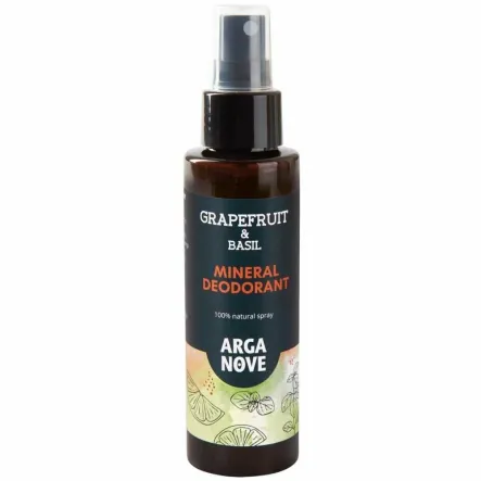 Dezodorant Mineralny Ałunowy Grapefruit and Bazylia 100 ml - Arganove