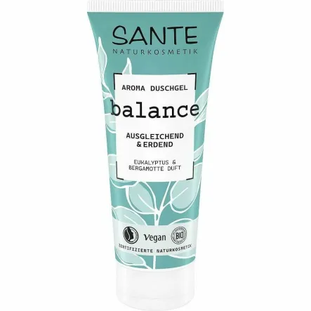 Żel Pod Prysznic Balance Eukaliptus i Bergamotka Eco 200 ml - Sante