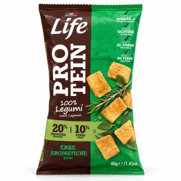 Chipsy Proteinowe z Roślin Strączkowych z Ziołami 40 g - Life Snack