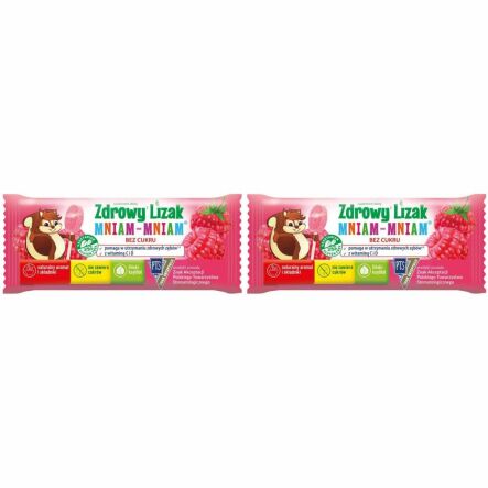 Zestaw 2 x Zdrowy Lizak Mniam-Mniam MALINA Łezka 6 g - Starpharma