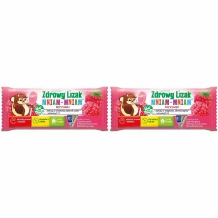 Zestaw 2 x Zdrowy Lizak Mniam-Mniam MALINA Łezka 6 g - Starpharma