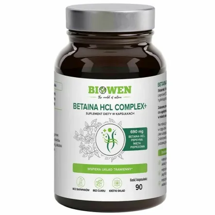 Betaina HCL Complex 90 Kapsułek - Biowen