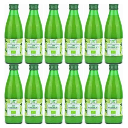 12 x Sok z Limonki Tłoczony NFC Bio 250 ml - Bio Planet