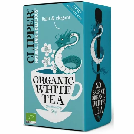 Herbata Biała Bio 34 g (20x 1,7 g) - Clipper