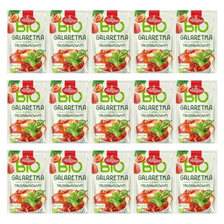 15 x Galaretka o Smaku Truskawkowym z Agarem Bezglutenowa BIO 40 g - Amylon