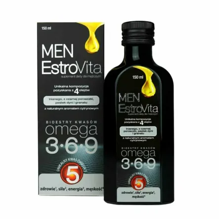 Estrovita MEN Kwasy Omega 3-6-9 150 ml - Skotan