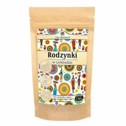 Rodzynki w Czekoladzie bez Dodatku Cukru 140 g - Pięć Przemian