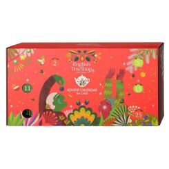 Kalendarz Adwentowy Herbaty i Herbatki Chest Red BIO 25 Piramidek w 13 Smakach - English Tea Shop