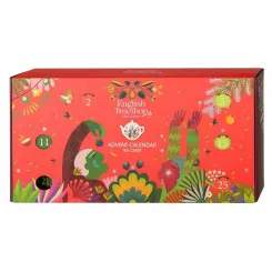 Kalendarz Adwentowy Herbaty i Herbatki Chest Red BIO 25 Piramidek w 13 Smakach - English Tea Shop