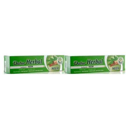 2 x Pasta do Zębów Neem z Miodlą Indyjską Bez Fluoru 100 ml - Dabur
