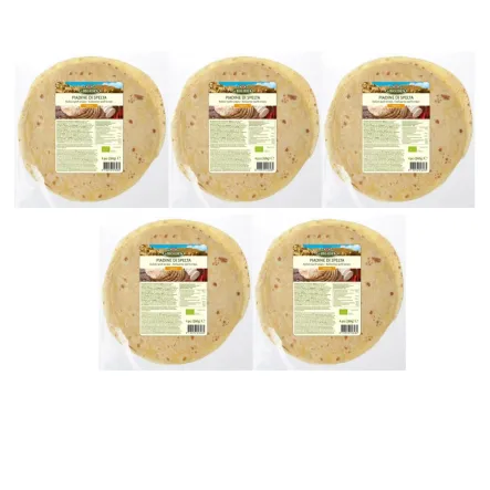 5 x Tortilla Orkiszowa Piadina Bio 260 G - La Bio Idea