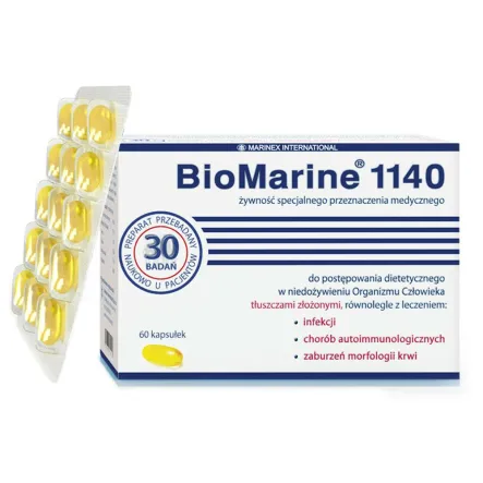 Olej z Wątroby Rekina 1140 60 Kapsułek - BioMarine