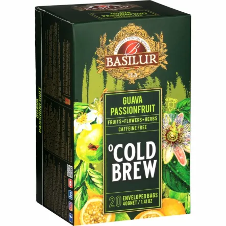 Herbatka COLD BREW Guava Passionfruit Saszetki 40 g (20x 2 g) - BASILUR