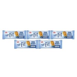 5 x Fit Cereal Ciasteczka Zbożowe z Kostką Żelową Jagoda Granat Bez Dodatku Cukru 50 g - Sante