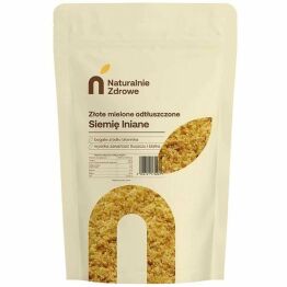 Siemię Lniane Złote Mielone Odtłuszczone 1 kg - Naturalnie Zdrowe