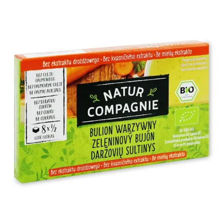 Bulion Kostki Warzywne Bez Drożdży Bio 84 G - Natur Compagnie