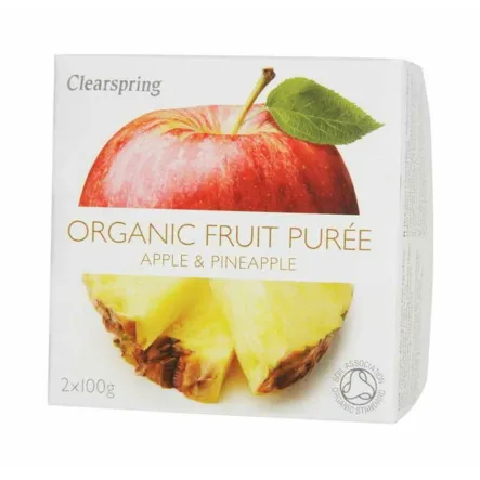 Deser Jabłko-Ananas Bio 200 g Clearspring - Wyprzedaż