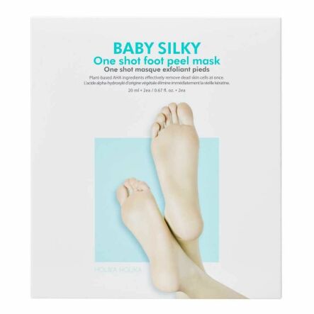 Peeling do Stóp w Formie Skarpet Baby Silky Foot 40 ml (2x 20 ml) - Holika Holika