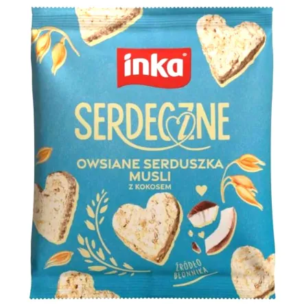 Owsiane Serduszka Musli z Kokosem Serdeczne 50 g - Inka