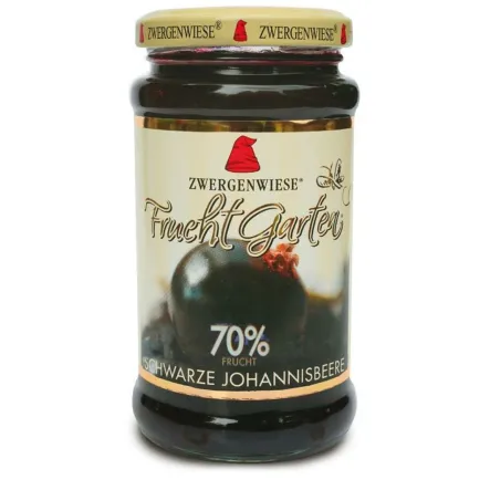 Mus z Czarnej Porzeczki (70% Owoców) BIO 225g-Zwergenwiese Przecena Krótka Data Minimalnej Trwałości