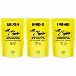3 x Kakao Sproszkowane Surowe Nieodtłuszczone Bio 150 g - Bio Planet