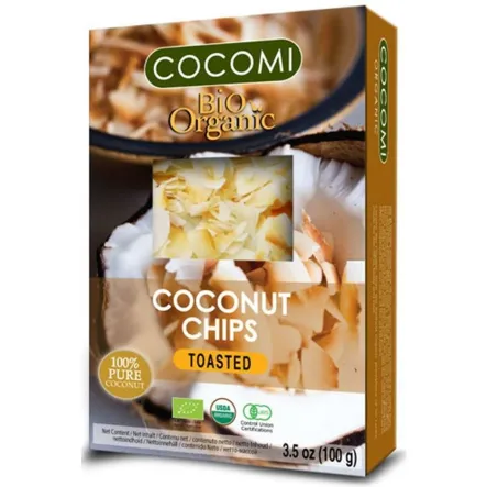 Chipsy Kokosowe Prażone Bio 100 G - Cocomi - Przecena Krótka Data Minimalnej Trwałości