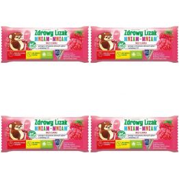 Zestaw 4 x Zdrowy Lizak Mniam-Mniam MALINA Łezka 6 g - Starpharma