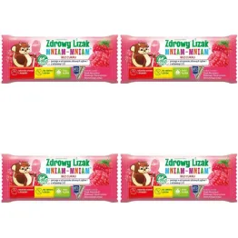 Zestaw 4 x Zdrowy Lizak Mniam-Mniam MALINA Łezka 6 g - Starpharma