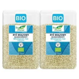 2 x Ryż Brązowy Długoziarnisty Bezglutenowy Bio 2 kg - Bio Planet