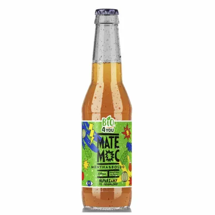 Napój Yerba Mate Mentha & Boldo Bio 330 ml Mate Moc - Przecena Krótka Data Minimalnej Trwałości