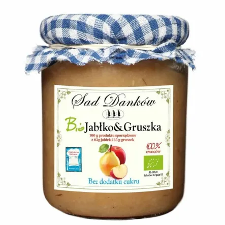 Jabłko - Gruszka bez Dodatku Cukru Bio 260 g - Sad Danków