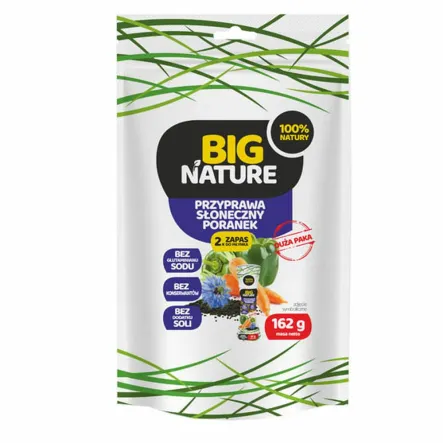 Zapas Przyprawa Słoneczny Poranek 162 g - Big Nature - Przecena Krótka Data Minimalnej Trwałości