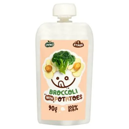 Danie Brokuł-Ziemniak Po 6 Miesiącu Życia Bio 90 g Ovko 