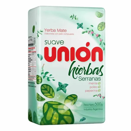 Yerba Mate Union Hierbas Serranas 500 g - Unmate
