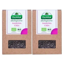 Nasiona Chia Bio 400 g - Zestaw 2 x Nasiona Chia (Szałwia Hiszpańska) Bio 200 g - Eko-Wital