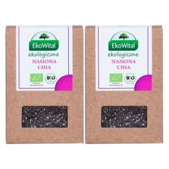 Nasiona Chia Bio 400 g - Zestaw 2 x Nasiona Chia (Szałwia Hiszpańska) Bio 200 g - Eko-Wital