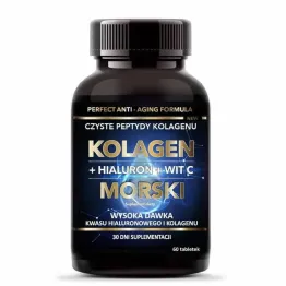 Kolagen Morski + Hialuron + Wit C 60 Tabletek - Intenson