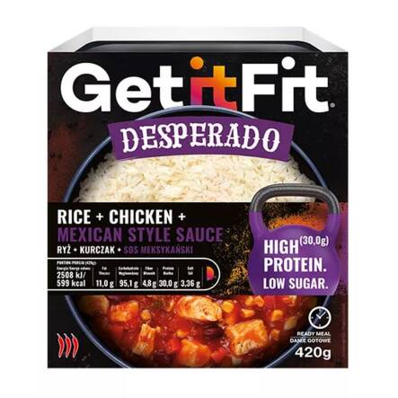 Desperado: Ryż, Kurczak, Sos Meksykański 420 g - Joyfood
