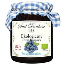 Dżem Jagodowy Bez Dodatku Cukru Bio 260 g Sad Danków