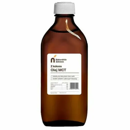 Olej MCT z Kokosa 500 ml - Naturalnie Zdrowe