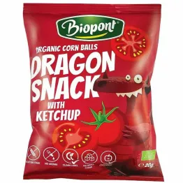 Chrupki Kukurydziane o Smaku Ketchupu Bezglutenowe Bio 20 g - Biopont