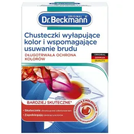 Chusteczki Wyłapujące Kolor i Wspomagające Usuwanie Brudu 12 sztuk - Dr. Beckmann