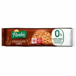 Ciastka z Kawałkami Czekolady Bez Dodatku Cukru 120 g - Florbu