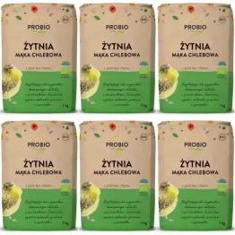6 x Mąka Żytnia Chlebowa BIO 1 kg - Probio