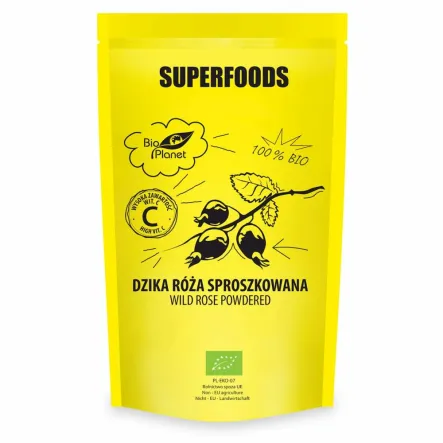 Dzika Róża Sproszkowana Bio 150 g - Bio Planet