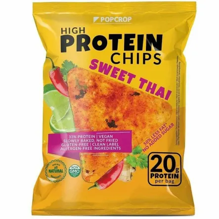 Chrupki Piramidki Proteinowe o Smaku Sweet Thai Bezglutenowe 60 g - Popcrop